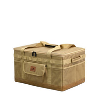 Outdoor Camping Storage Bag Large Capacity Cassette Stove Tableware Storage Box Foldable for Travel and Picnic