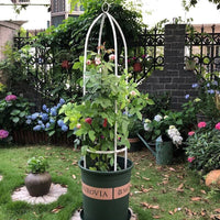 Foldable Iron Art Birdcage Trellis for Climbing Plants, Balcony & Garden Decor