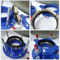 PE Flange Pull-Out Resistant Pipe Connector for PVC Pipes, Weld-Free Quick Repair Compensator