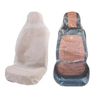 Disposable Non-Woven Car Seat Covers for Front and Rear Seats, Dustproof and Stain-Resistant