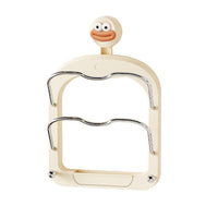 Suction Cup Pot Lid Holder Wall Mounted Kitchen Storage Rack with Drip Tray for Cutting Boards