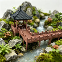 Miniature Landscape Boardwalk Model for Fish Tank Aquarium Decoration