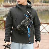 Outdoor Cycling Fishing Lure Bag Multifunctional Waist Pack with Water Bottle Holder