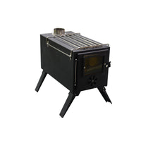 Portable Cast Iron Wood Burning Stove for Outdoor Camping and BBQ