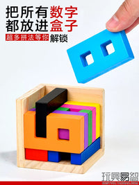 3D Interlocking Brain Teaser Puzzle Cube for Kids and Adults