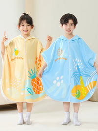 Kids Hooded Beach Towel Poncho Quick Dry Bathrobe for Boys and Girls