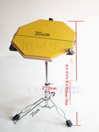 Adjustable Folding Snare Drum Stand for Practice Pads and Drum Kits, Heavy-Duty Portable Percussion Holder
