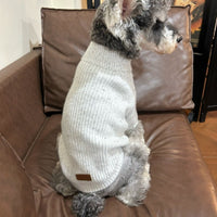Pet Dog Winter Warm Polo Shirt with Zipper and Polka Dot Design