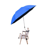 Portable Clamp-On Beach Umbrella for Camping & Fishing Chairs