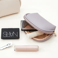 Portable Mini Cosmetic Bag for Lipstick Powder Samples, Cute Zipper Pouch