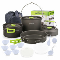 STARCAMP Outdoor Camping Cookware Set Portable Hiking Picnic Pot Pan Kit