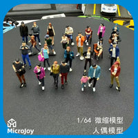 1/64 Scale Hand-Painted Miniature Resin Figure Models for Dioramas and Scene Props