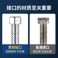 LESSO Stainless Steel Corrugated Water Heater Connector Hose for Hot & Cold Water