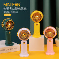 2024 Handheld Mini Desk Fan with 3 Speeds and Base, Gold-Plated