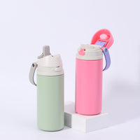 316 Stainless Steel Dual-Drink Insulated Water Bottle with Straw, Large Capacity Vacuum Flask for Sports