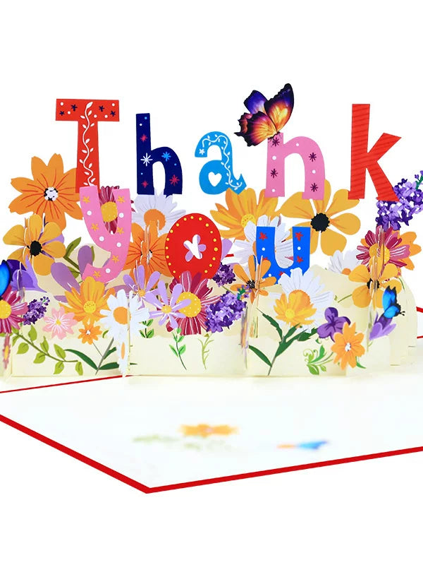 3D Pop-Up Thank You Card for Business Clients & Teachers, Mid-Autumn Festival & Appreciation Gift