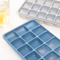 Korean Style 15-Grid Square Silicone Ice Cube Tray with Lid - Creative Ice Box for Summer Drinks