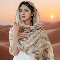 Desert Travel Scarf Shawl for Women - Sun Protection Head Wrap