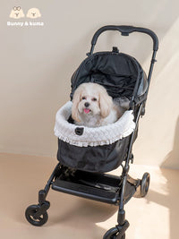 Pet Stroller Cooling Mat Set with Magnetic Anti-Scratch Edge Pad and Ice Silk Liner