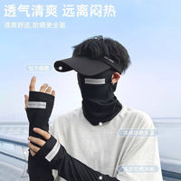 Ice Silk Sun Protection Face Mask for Cycling and Outdoor Activities, UV Protection Neck Gaiter