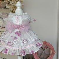 Handmade Yorkshire Terrier Doll Cat Golden Shaded Ragdoll Pet Princess Dress