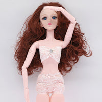 60cm Doll Lingerie Set with Lace Robe and Underwear for 1/3 BJD Dolls