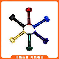 Skateboard Truck Mounting Hardware Set - Countersunk Hex Screws and Nuts for Longboard Surfskate