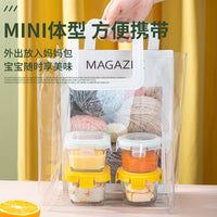 Baby Food Storage Container, Microwaveable and Freezable Glass Meal Prep Box with Airtight Lid