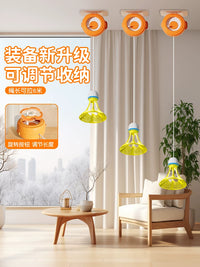 Badminton Solo Trainer Rebound Practice Device Automatic Rebound Training Aid for Indoor Home Suspension