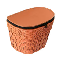 Electric Bicycle Rear Basket with Backrest for Groceries and Storage
