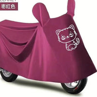 Electric Scooter Cover Waterproof Dustproof Sunscreen Anti-freeze with Mirror Pockets