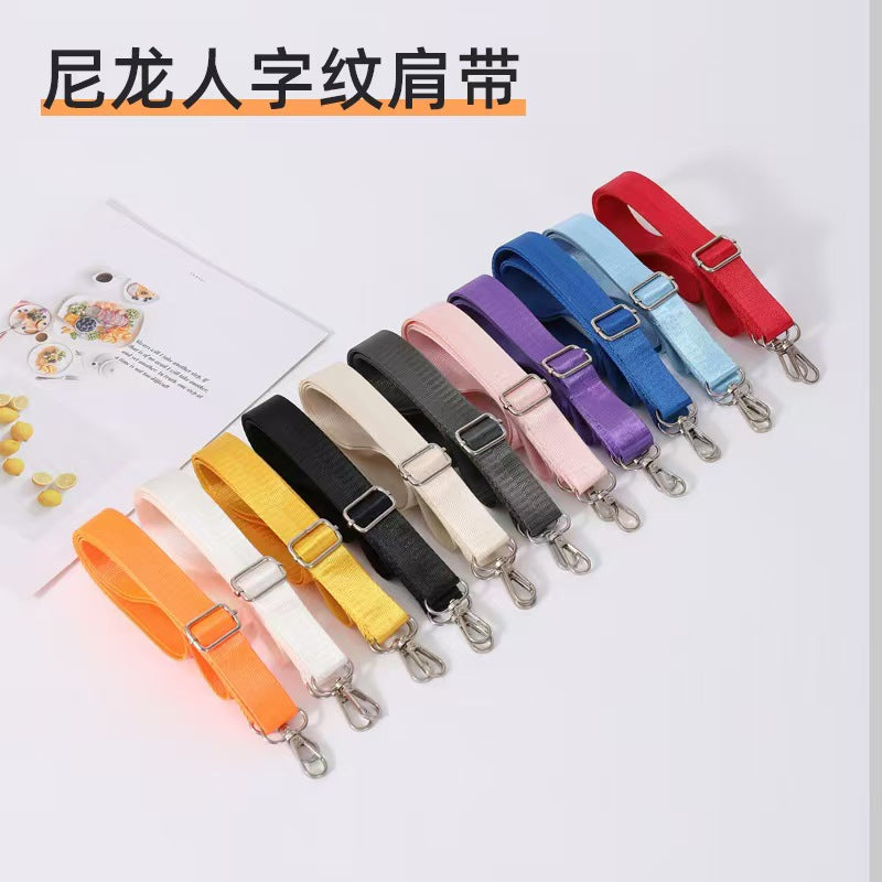 Nylon Herringbone Bag Strap Adjustable Replacement for Shoulder Crossbody Bags