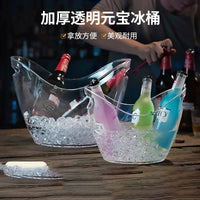 Ingot-Shaped Ice Bucket with Handle, Food-Grade Champagne and Beer Chiller for Bars and Restaurants