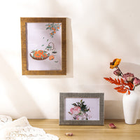 Minimalist Wooden Picture Frame for Photos and Art Display, Desktop or Wall Mount, Various Sizes