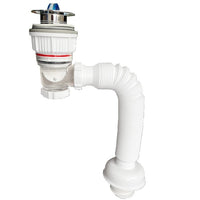 Anti-Odor Bathroom Sink Drain Pipe Kit with Pop-Up Stopper and Decorative Cover