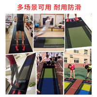 Long Jump Mat with Scale for Indoor Sports Training and Exams, Non-Slip Rubber