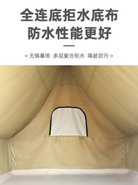 Forest Camp Elevated Treehouse Tent Pyramid Starry Sky Room for Outdoor Camping
