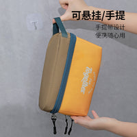 Travel Toiletry Bag with Wet and Dry Compartments, Large Capacity Waterproof Cosmetic Organizer for Men and Women