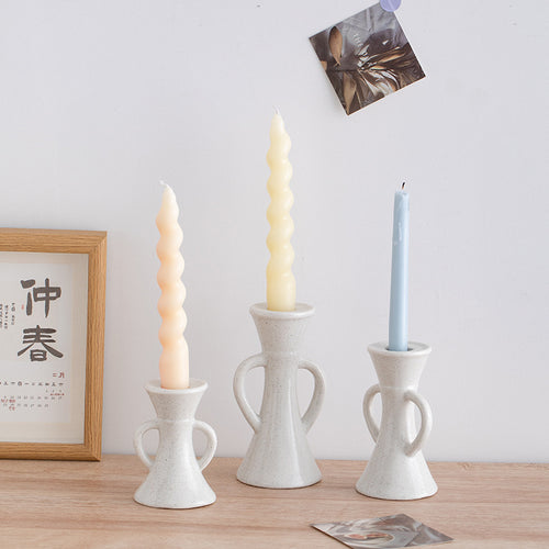 Nordic Ins Style Ceramic Candlestick Holder for Home Decor and Romantic Dinners