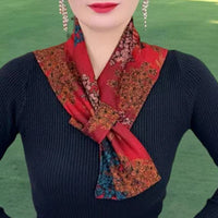 Fashionable Velvet Neck Warmer Scarf with Pocket - Windproof & Cold Protection