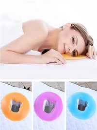 Silicone Face Pillow for Massage and Beauty Beds - Round/U-Shape