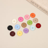 Resin Four-Hole Buttons for Sweaters Shirts Coats Windbreakers - Colorful Chinese Style Garment Accessories