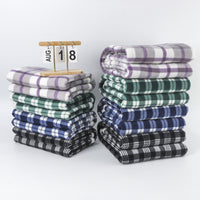 Scottish Plaid Flannel Fleece Blanket for Sofa, Office, and Travel