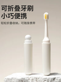 Portable Travel Toothbrush Holder & Mouthwash Cup Set with Dispenser Bottle