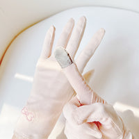 Women's Cotton UV Protection Touchscreen Driving Gloves with Anti-Slip Grip
