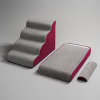 Pet Foam Ramp Steps for Small Dogs & Cats - Washable, Detachable Multi-functional Climbing Ladder for Senior Pets