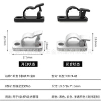 Self-Adhesive Cable Clips for Wire Management, Desktop Cord Organizer