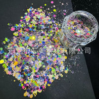 Peach Blossom Tear Series Nail Art Glitter Flakes for DIY Crafts