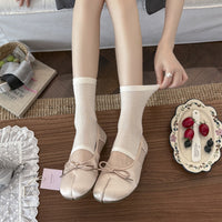Women's Thin Breathable Ballet Style Half-Palm Toe Socks