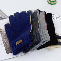 Men's Winter Warm Touchscreen Gloves - Business Casual Knitted Full Finger